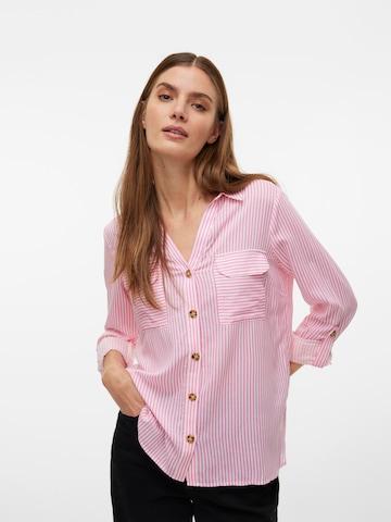 VERO MODA Bluse 'VMBumpy' in Pink