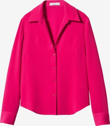 MANGO Blouse 'Punto' in Roze: voorkant