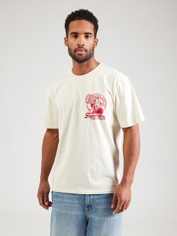 T-Shirt 'Trade Tools' Superdry en beige : devant
