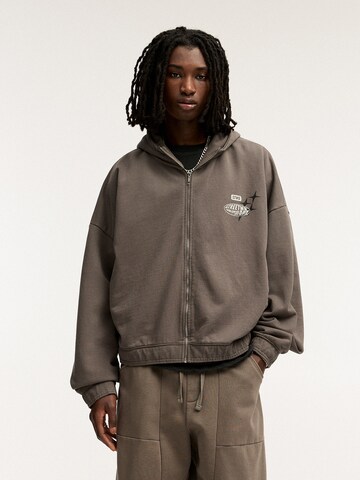 Pull&Bear Sweatvest in Grijs