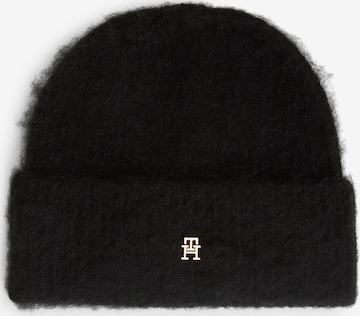 TOMMY HILFIGER Mütze 'Elevated Chic' in Schwarz: Vorderseite