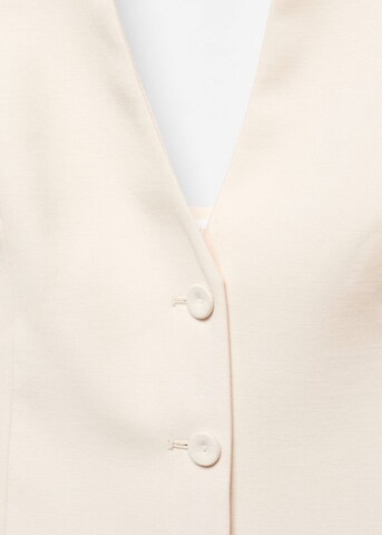 MANGO Suit Vest 'Tempo' in Beige