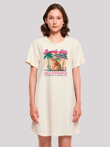 Robe 'Beverly Hills California Glamour Summer' F4NT4STIC en beige : devant