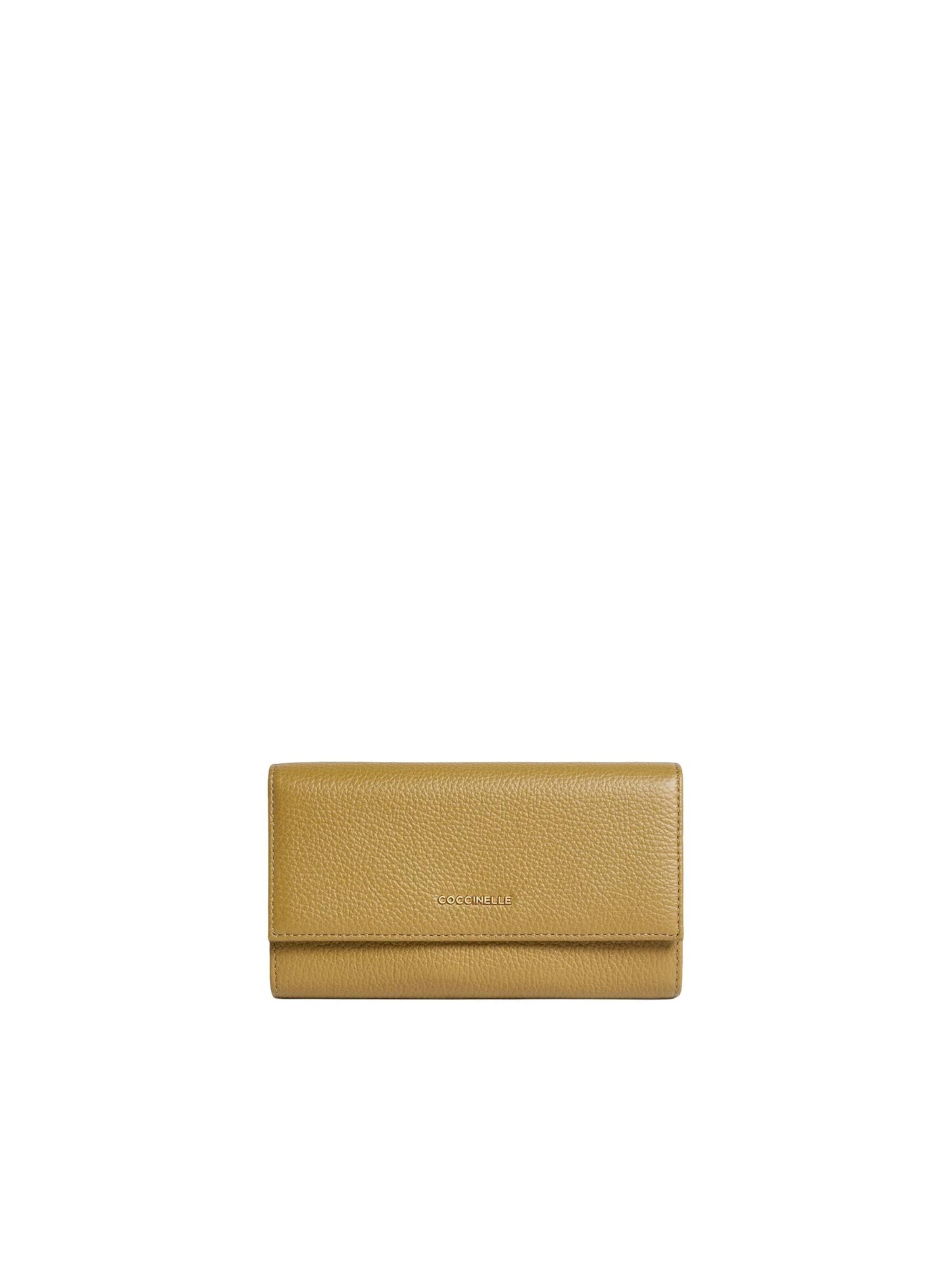 Coccinelle Wallet 'COCCINELLE METALLIC 26 148' in Yellow: front