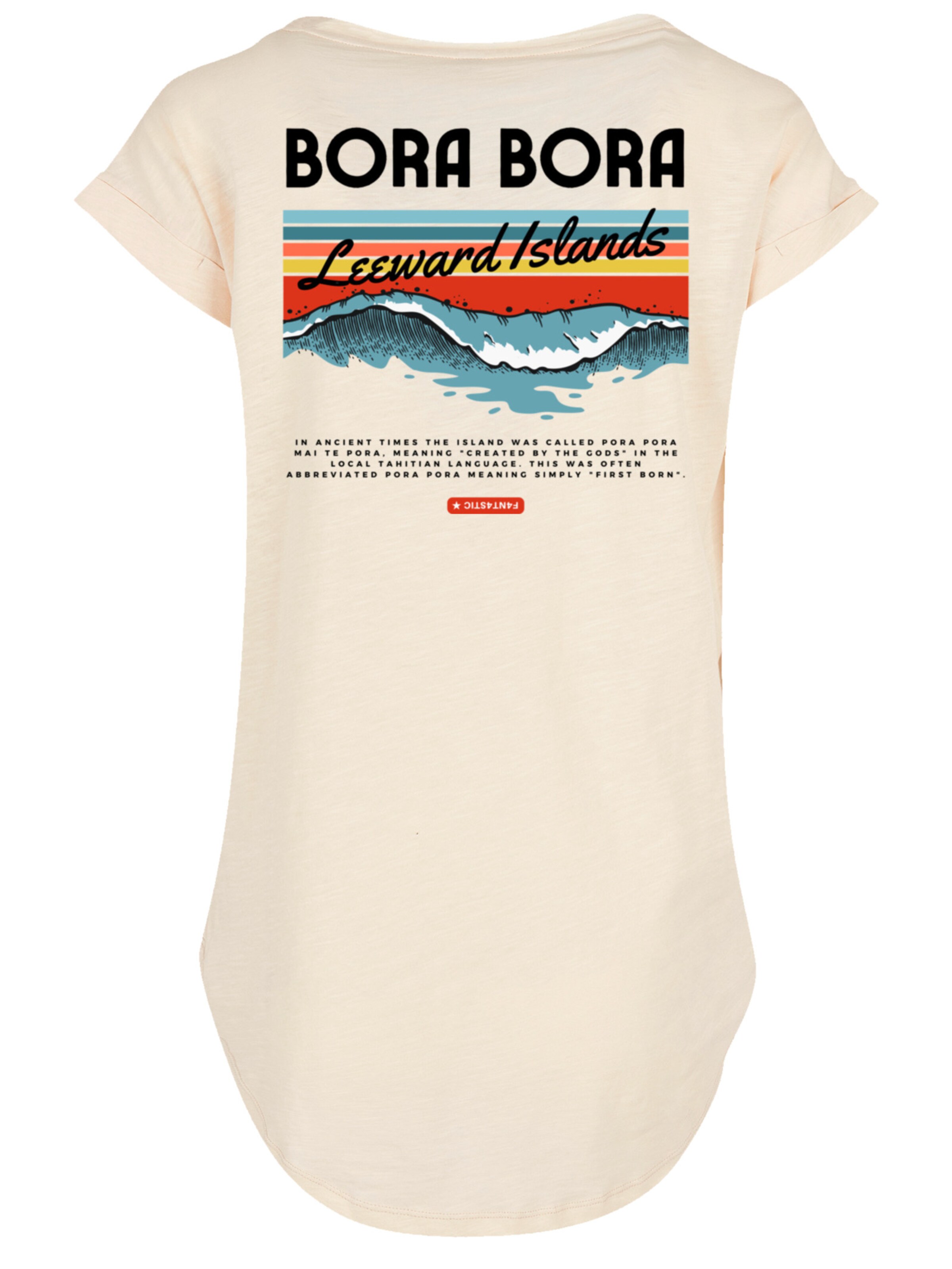 F4NT4STIC Shirt 'Bora Bora Leewards Island' in Beige