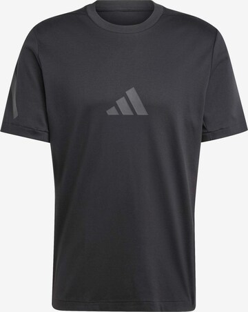 ADIDAS SPORTSWEAR Λειτουργικό μπλουζάκι 'Z.N.E.' σε μαύρο: μπροστά