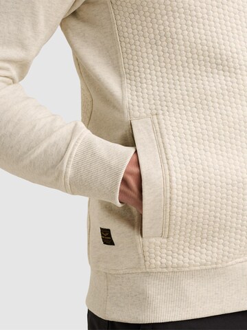 Giacca di mezza stagione 'Sweatshirt with jacquard pattern and flight pocket' di PME Legend in beige