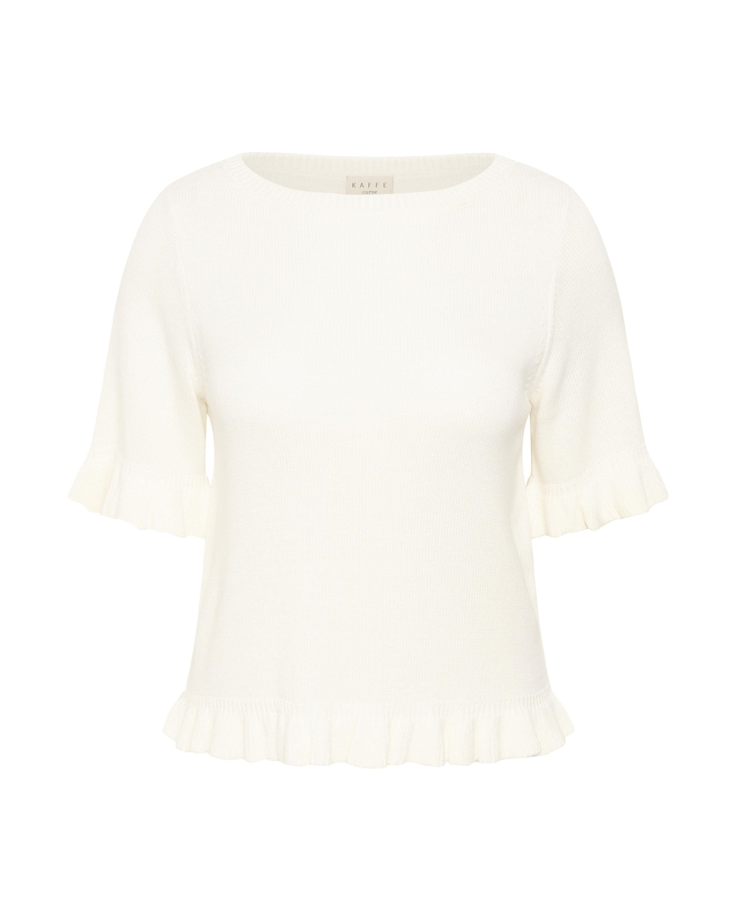KAFFE CURVE Pullover 'KCLindsy' em branco natural, Vista do artigo