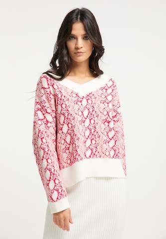 Pull-over faina en rouge : devant