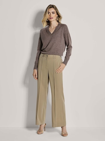 Wide Leg Pantalon MADELEINE en beige