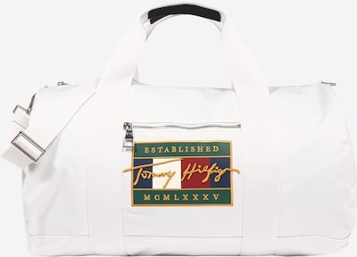 TOMMY HILFIGER Sac week-end en écru / bleu foncé / vert clair / rouge, Vue avec produit