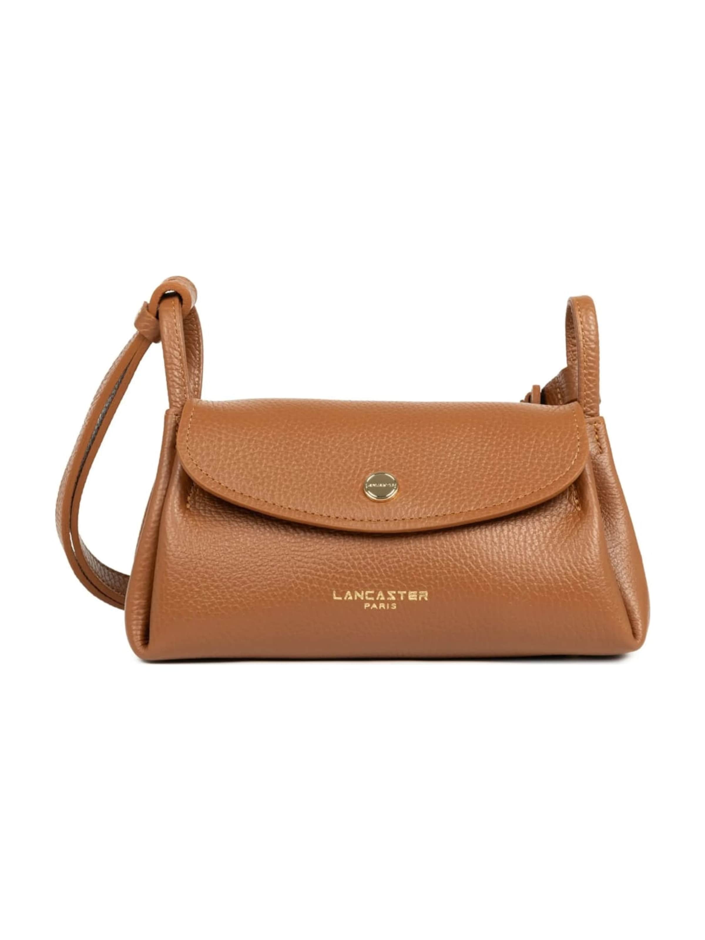 Sac à bandoulière 'Lancaster Sac trotteur A rabat aimanté S Accordéon Double Camel - In - Orange' LANCASTER Paris en marron : devant