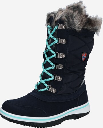 Boots 'Holmenkollen' di TROLLKIDS in blu: frontale