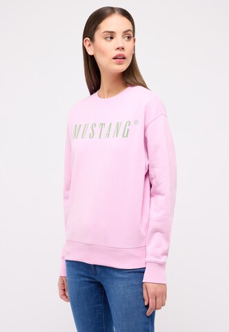 MUSTANG Sweatshirt in Pink: front