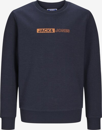Jack & Jones Junior Sweat en bleu nuit / orange, Vue avec produit