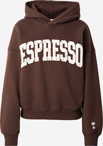 Abercrombie & Fitch Tréning póló - barna: elől