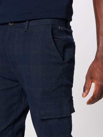 Regular Pantalon cargo BLEND en bleu