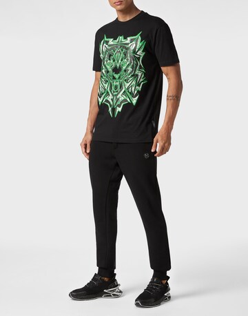 Plein Sport Shirt 'Thunder Tiger' in Black