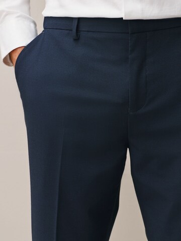 Next Regular Pleated Pants 'Motionflex' in Blue
