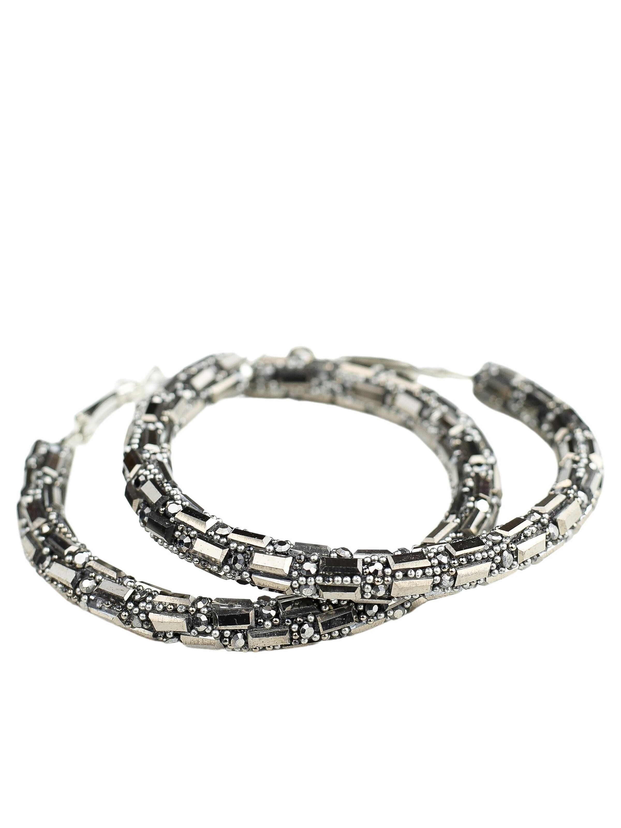 COLLEZIONE ALESSANDRO Earrings 'Paris' in Black: front