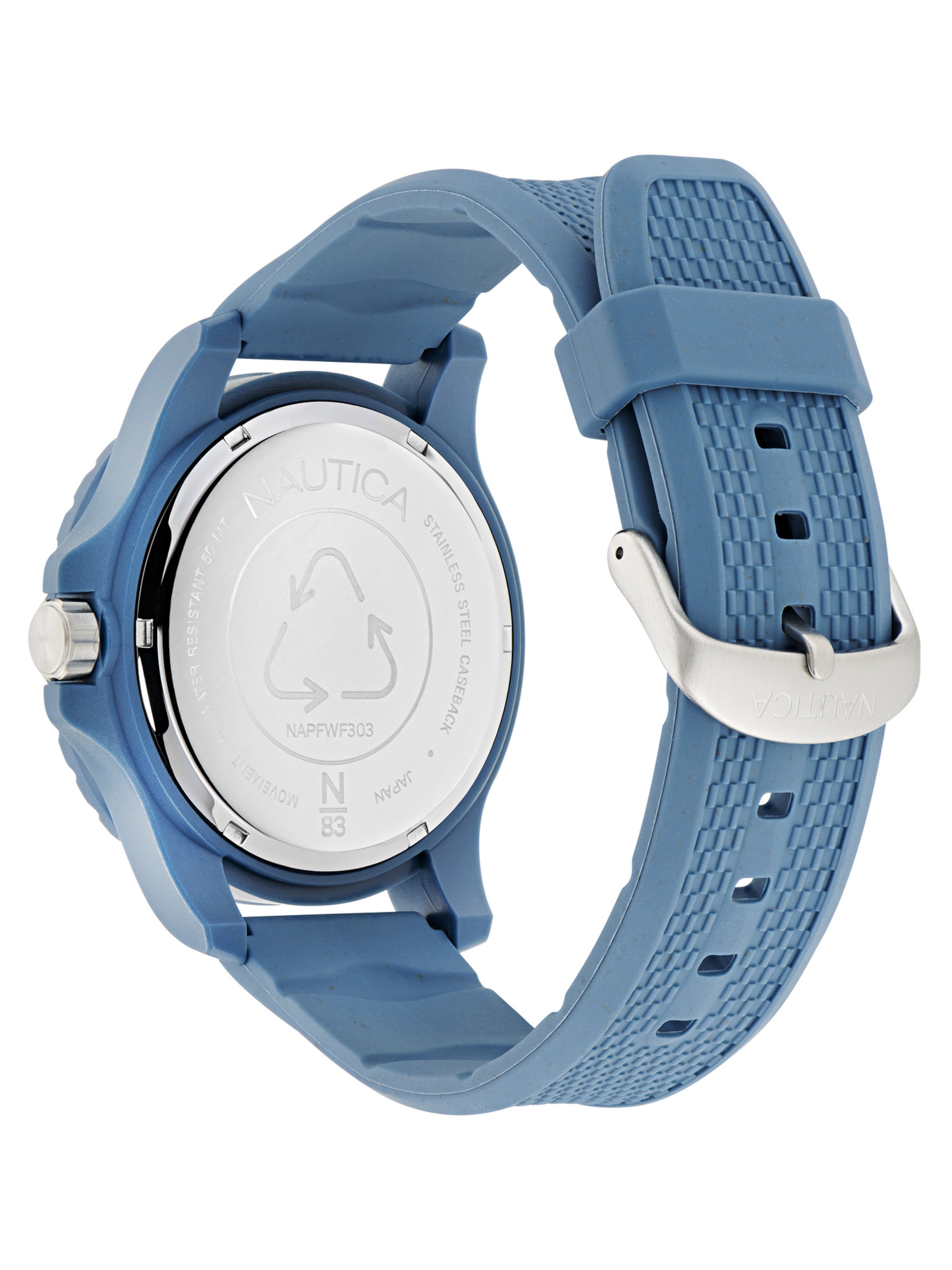 Montre à affichage analogique 'FINN WORLD' NAUTICA en noir