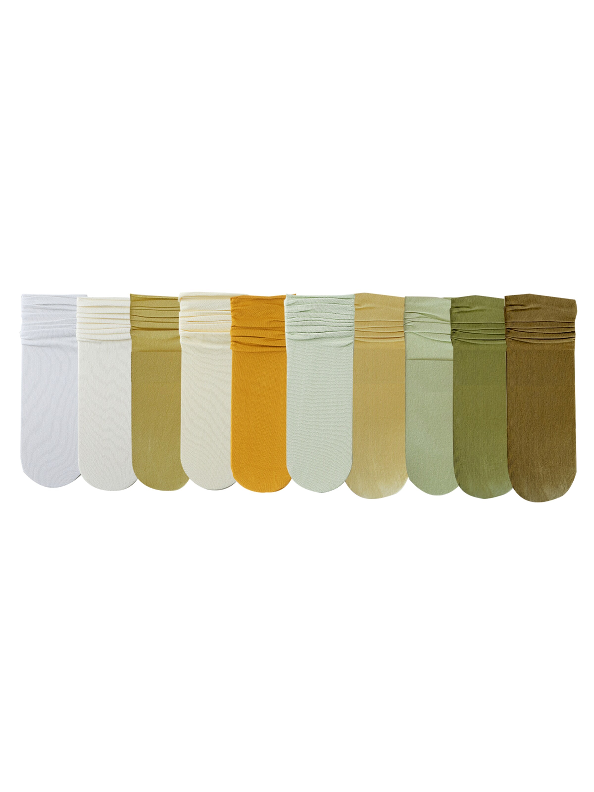 Millo Socks 'Colorful Viskose' in Green: front