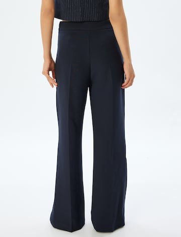 Koton Wide leg Pleated Pants in Blue