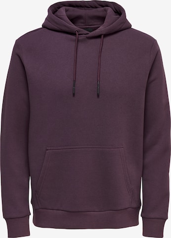 Only & Sons Sweatshirt 'ONSCERES' in Lila: voorkant