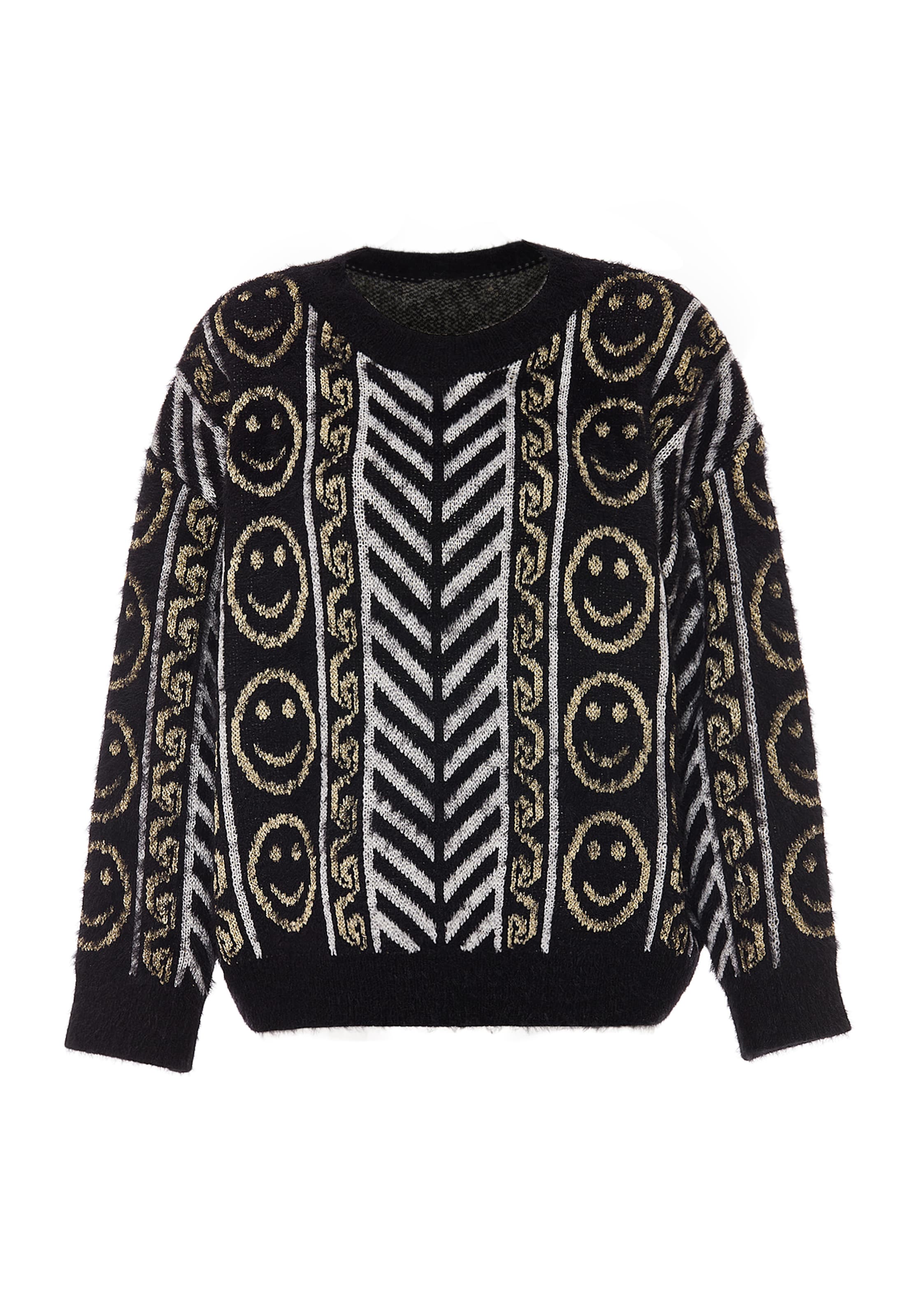 ebeeza Pullover in Schwarz: Vorderseite