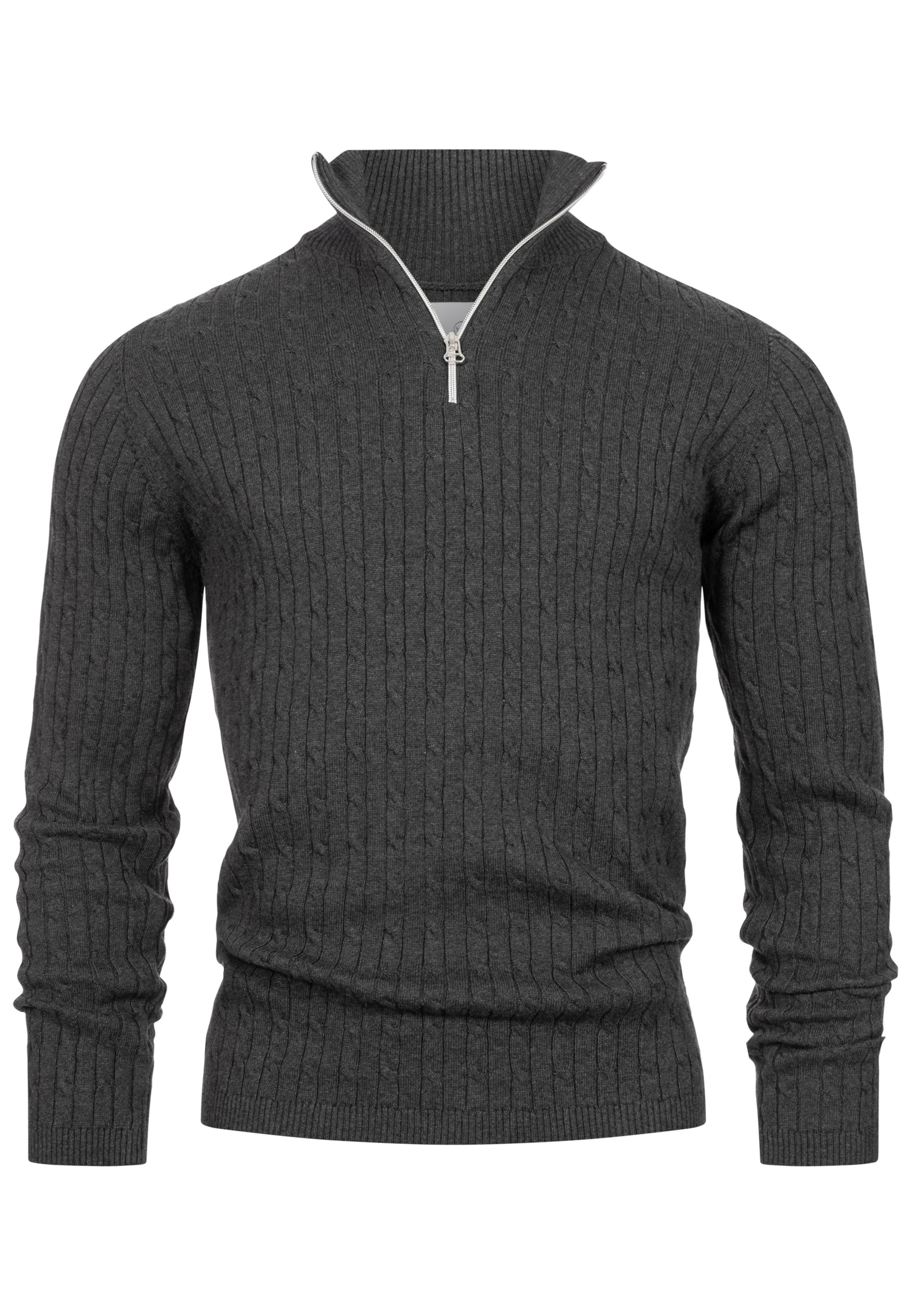 Kronstadt Trui 'Cable' in Grijs: voorkant