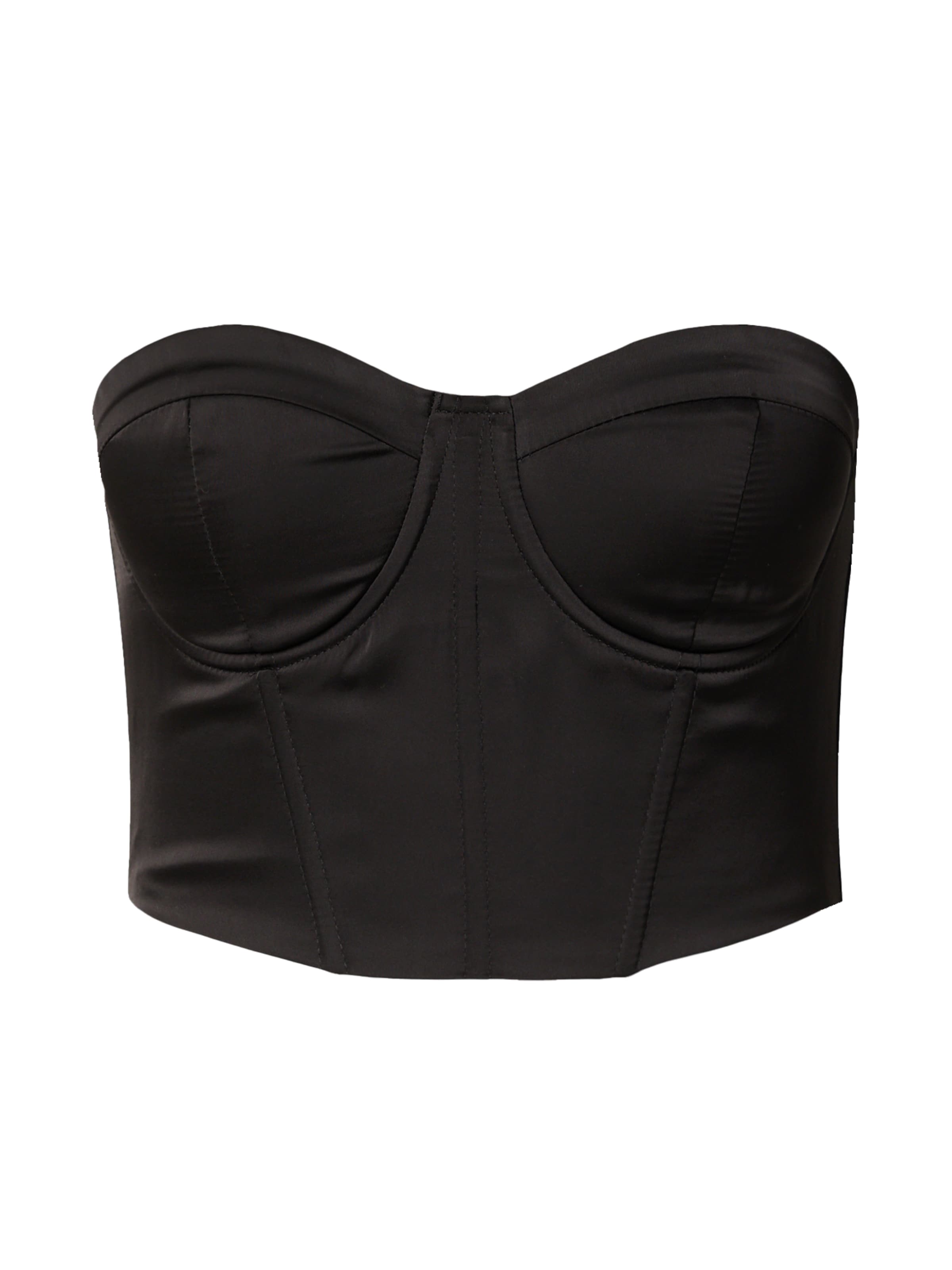 melns Misspap Blūze: no priekšpuses