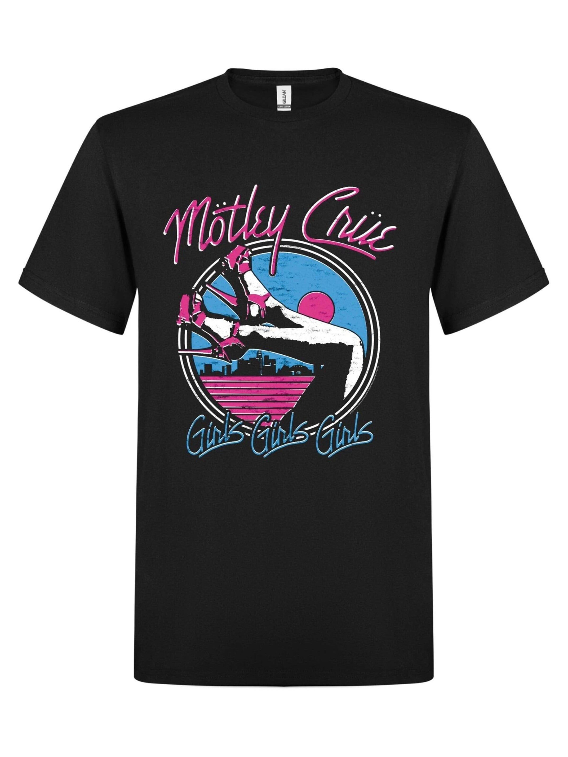 Mötley Crue Shirt 'Mötley Crue Girls, Girls, Girls T-Shirt' in Black: front
