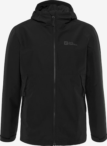 JACK WOLFSKIN Between-Seasons Parka in Black: front