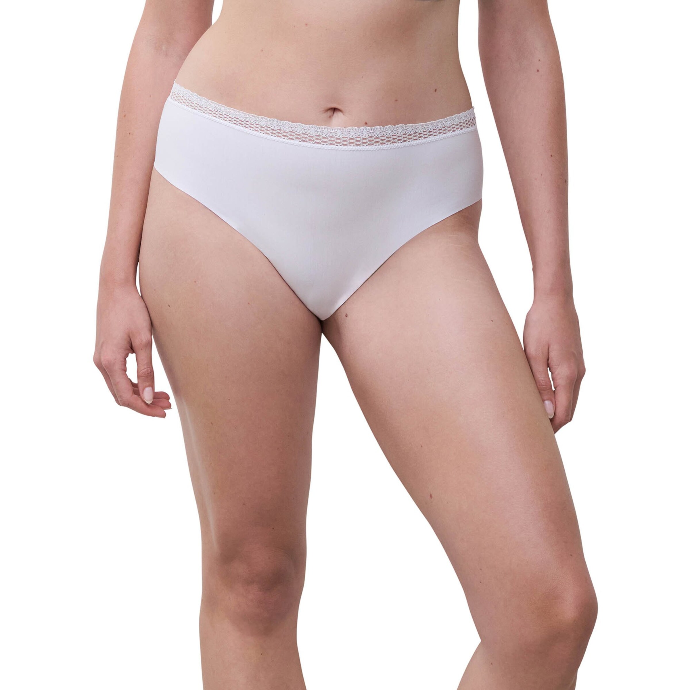 Slip 'Cozy Chic' di Chantelle in bianco: frontale