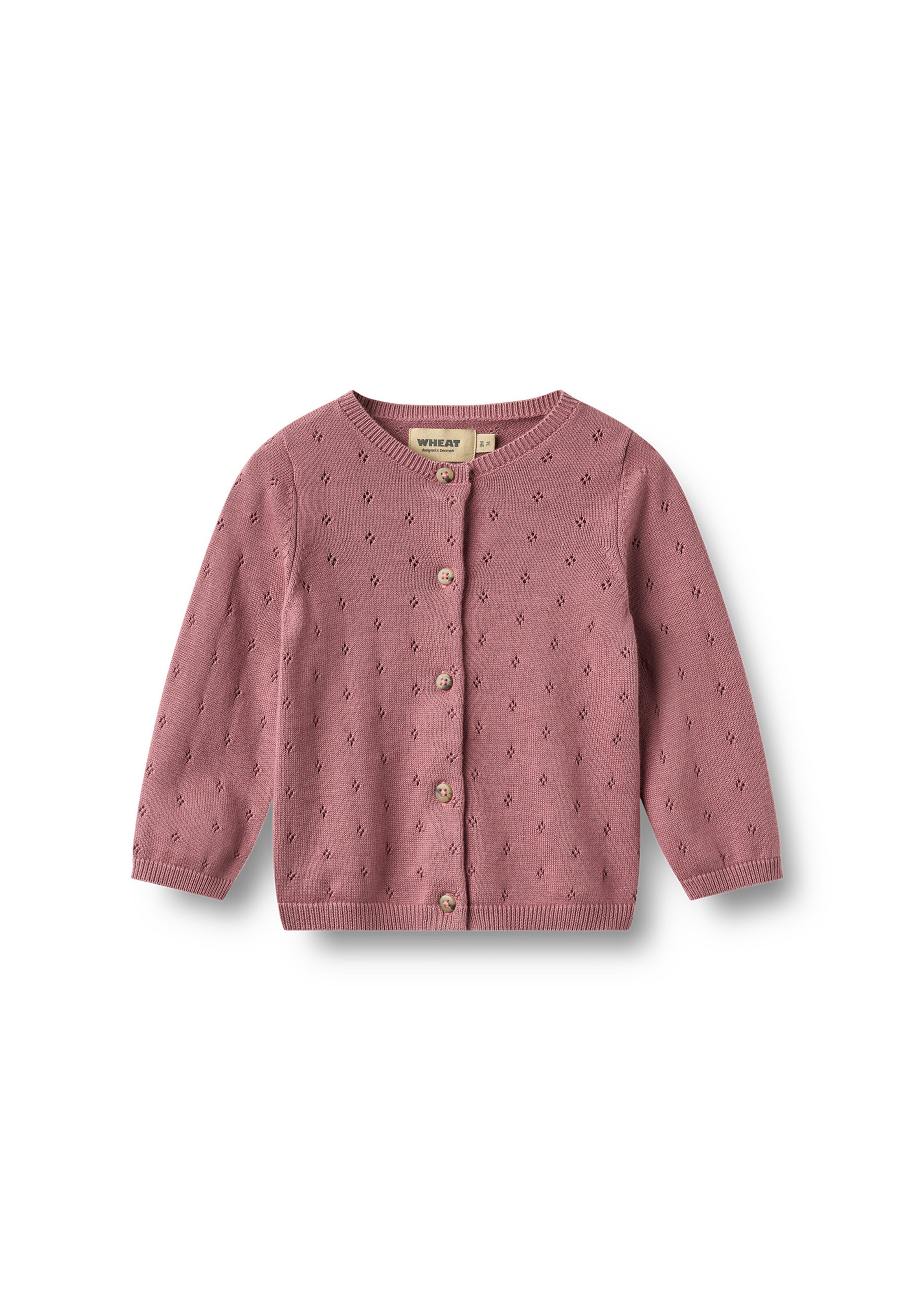 Cardigan 'Maia' WHEAT en violet : devant