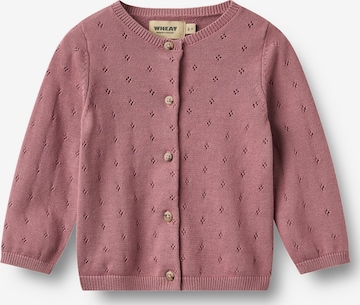 Cardigan 'Maia' WHEAT en violet : devant