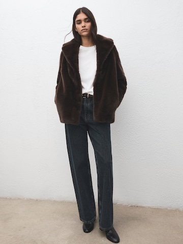 MANGO Prehodna jakna | rjava barva