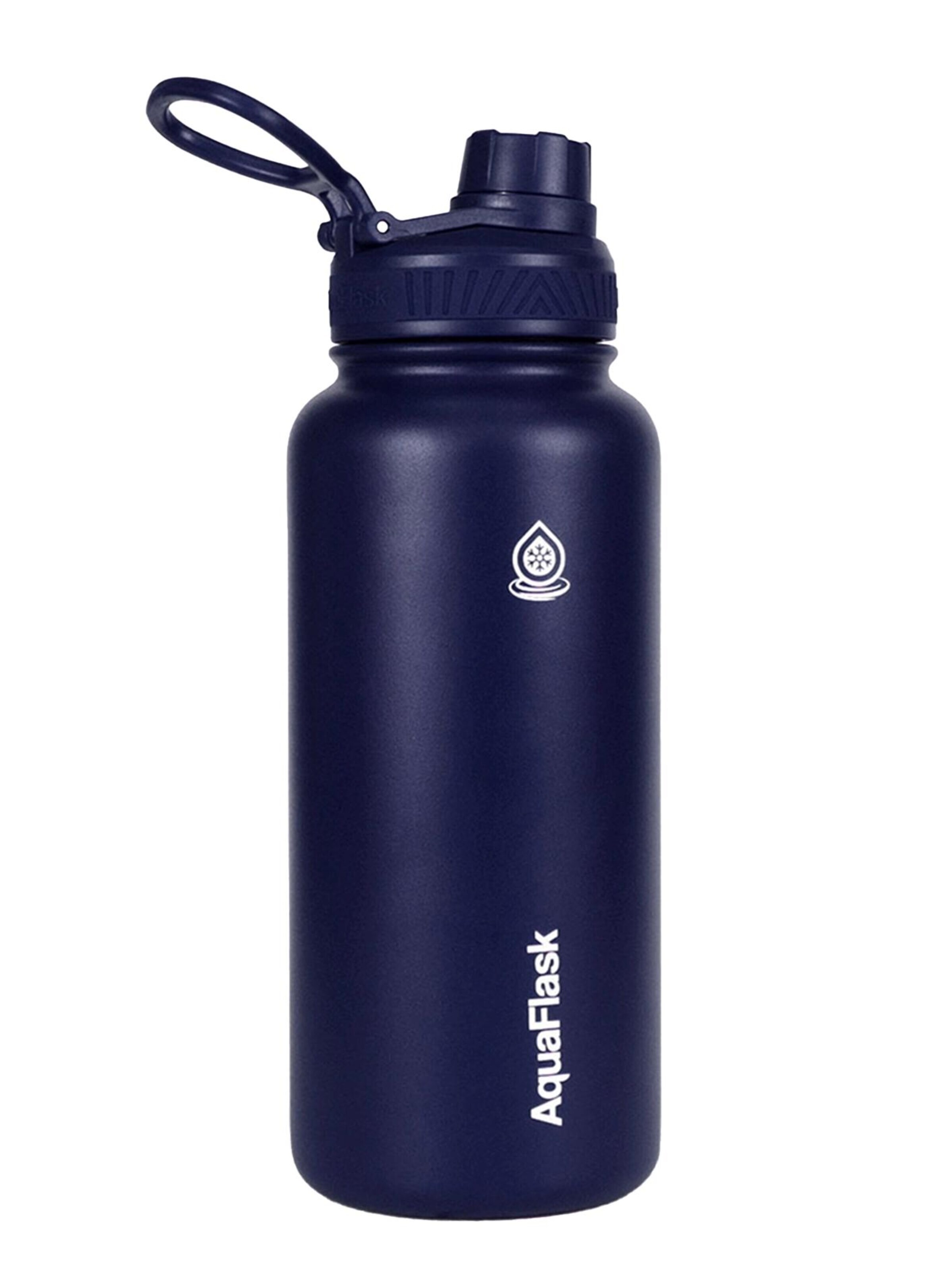AquaFlask Láhev na vodu 'AquaFlask Termoláhev REGULAR 946 ml LEMON SLUSH' – modrá: přední strana