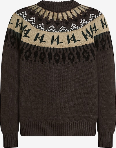 Megztinis iš Karl Lagerfeld, spalva – smėlio spalva / šokolado spalva / žalia, Prekių apžvalga