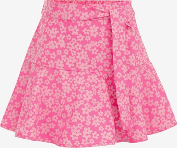 WE Fashion Regular Skirt in Pink: front