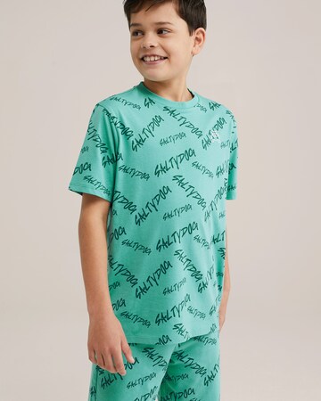 WE Fashion Пижама в Синий: спереди