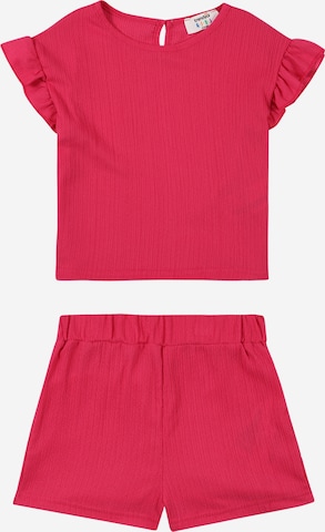 Trendyol Set: T-Shirt und Shorts in Pink: predná strana