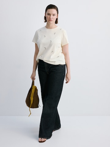 MANGO Shirt 'FLOWI' in Yellow