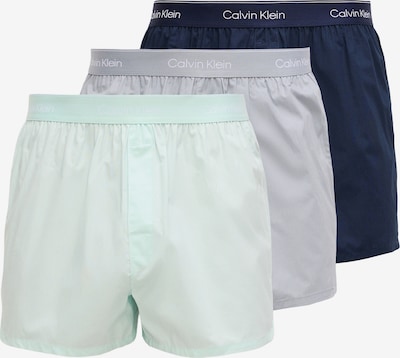 Boxer trumpikės iš Calvin Klein Underwear, spalva – tamsiai mėlyna / pilka / mėtų spalva / balta, Prekių apžvalga