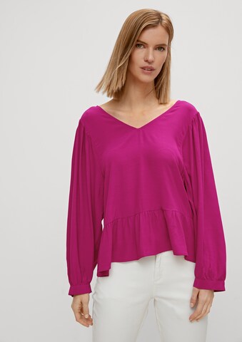 COMMA Blouse in Pink: front