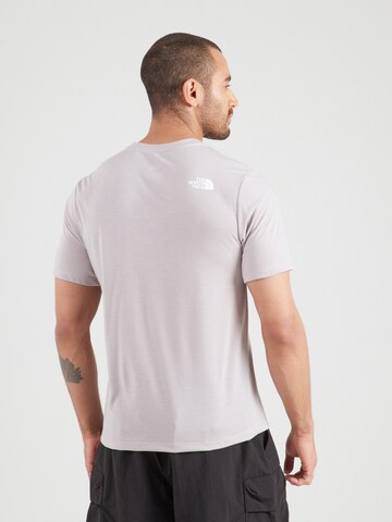 T-Shirt fonctionnel 'MOUNTAIN FOUNDATION COORDINATES' THE NORTH FACE en gris