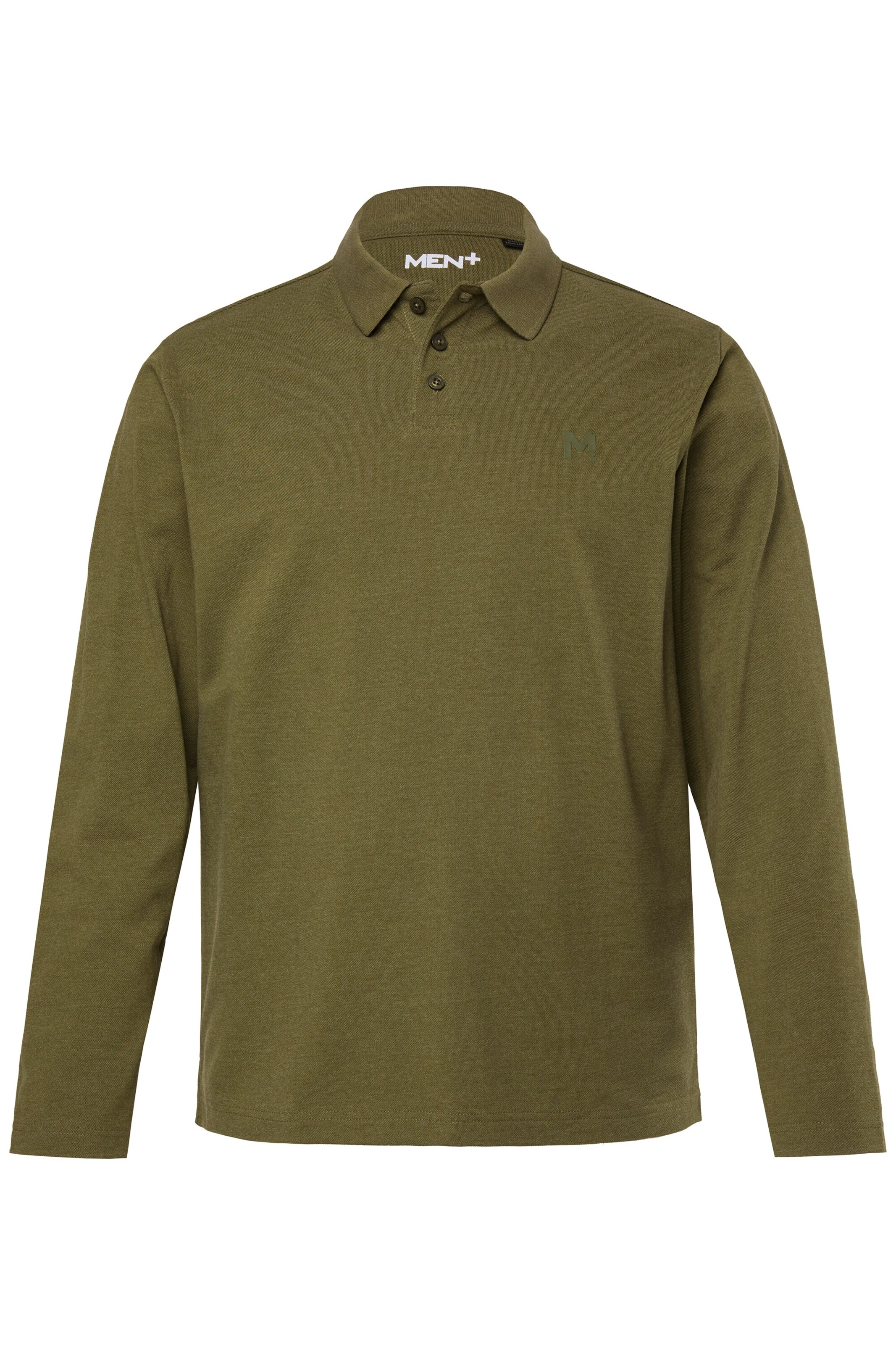 Men Plus Shirt in Groen: voorkant