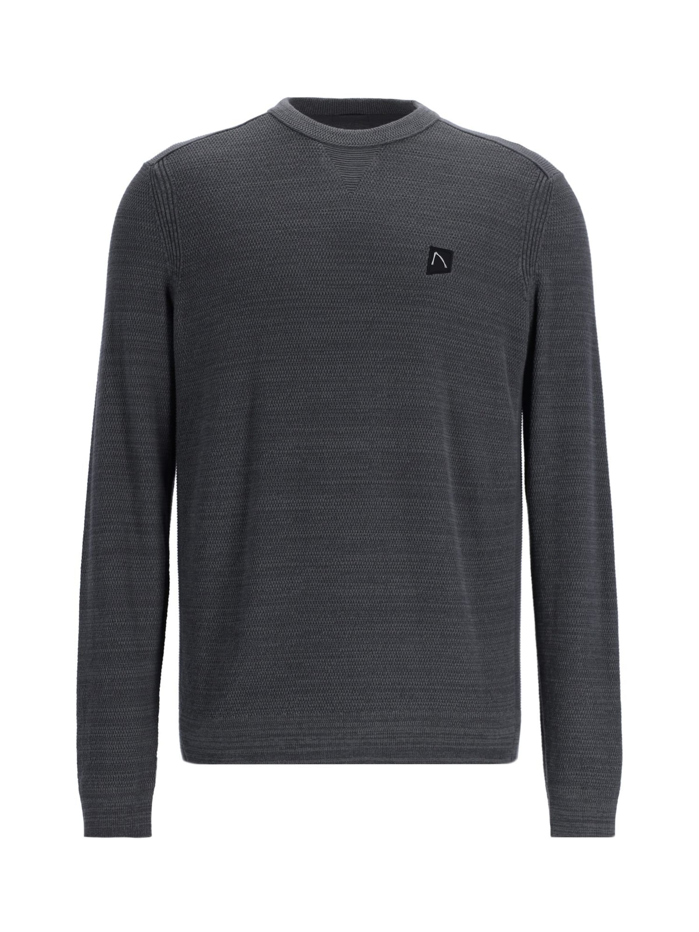 CHASIN' Pullover 'Basal' in Grau: Vorderseite
