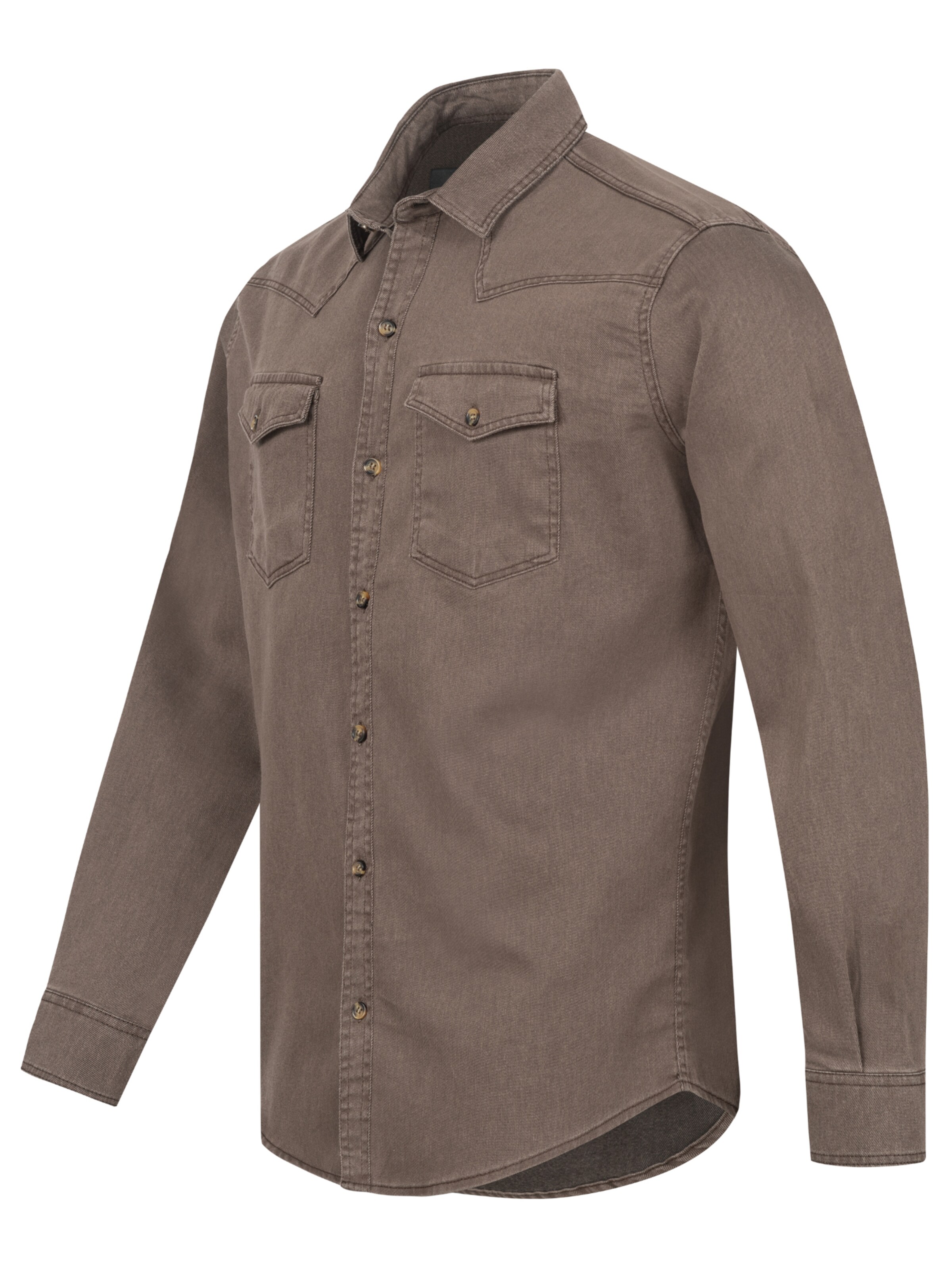 Rock Creek Regular fit Button Up Shirt in Brown