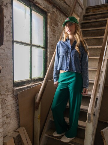 Looxs Revolution Wide leg Broek in Groen
